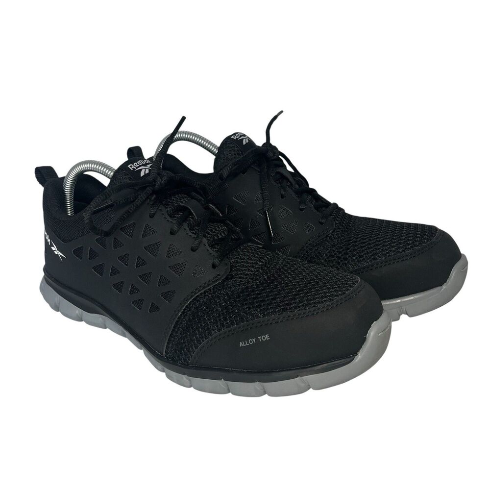 Reebok Work Sublite Cushion Slip Resistant Work Shoes Sneakers ASTM Black Men 9